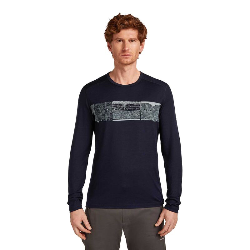 Icebreaker M Merino 200 Oasis LS Crewe Elevation Line image number 4